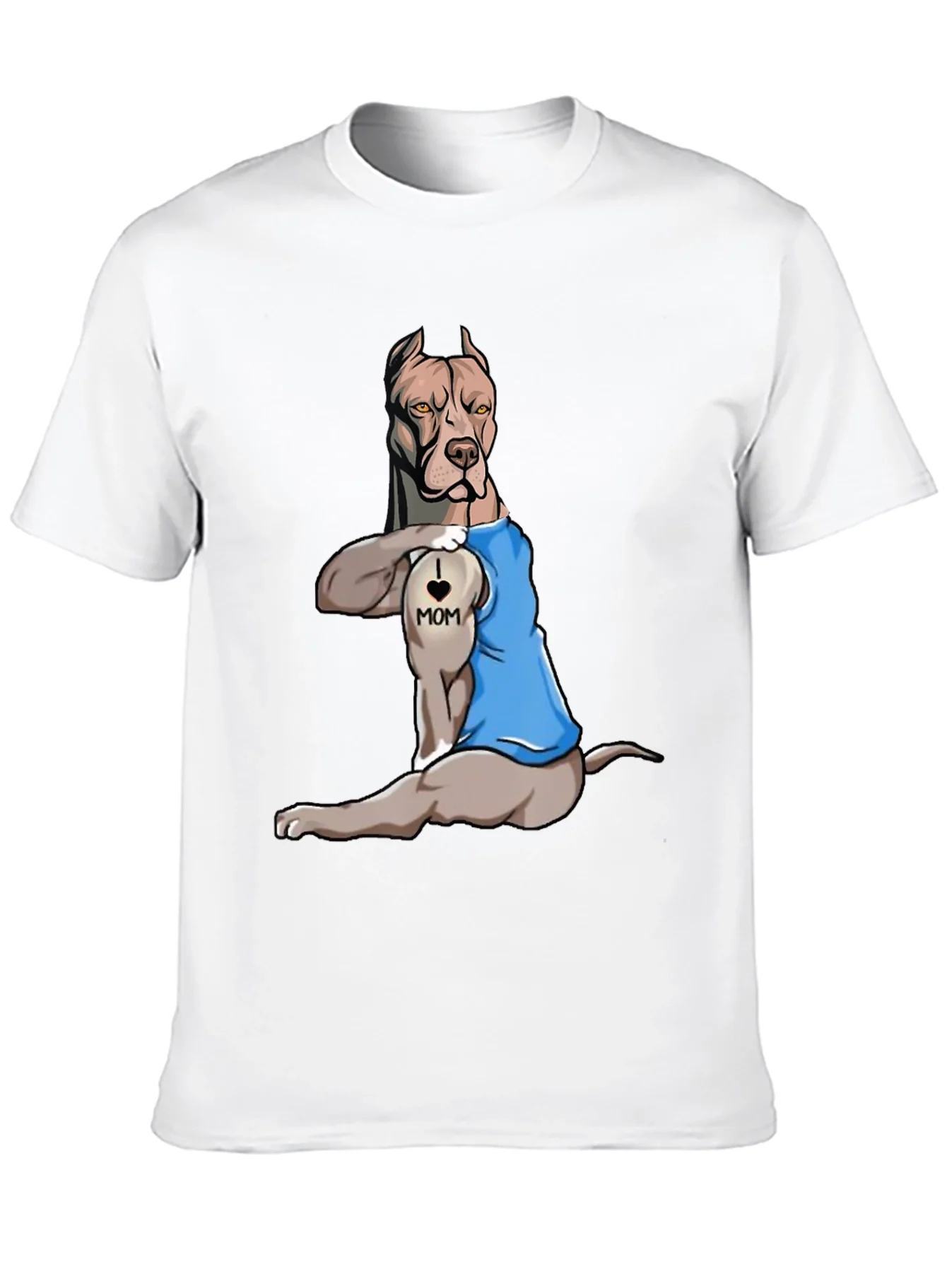 I Love Mom Pitbull T-Shirt