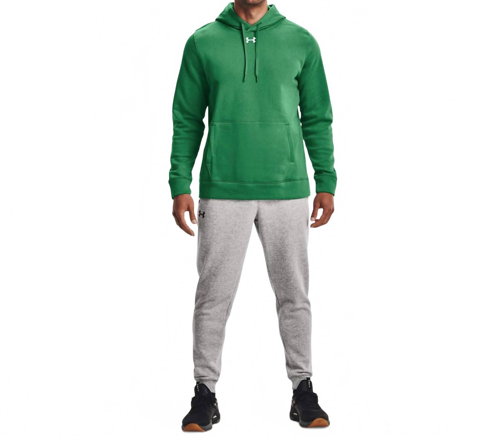 Hustle Fleece Hoody In Kelly Green