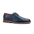 Men's Brasilia Leather Derby Shoes In Blue