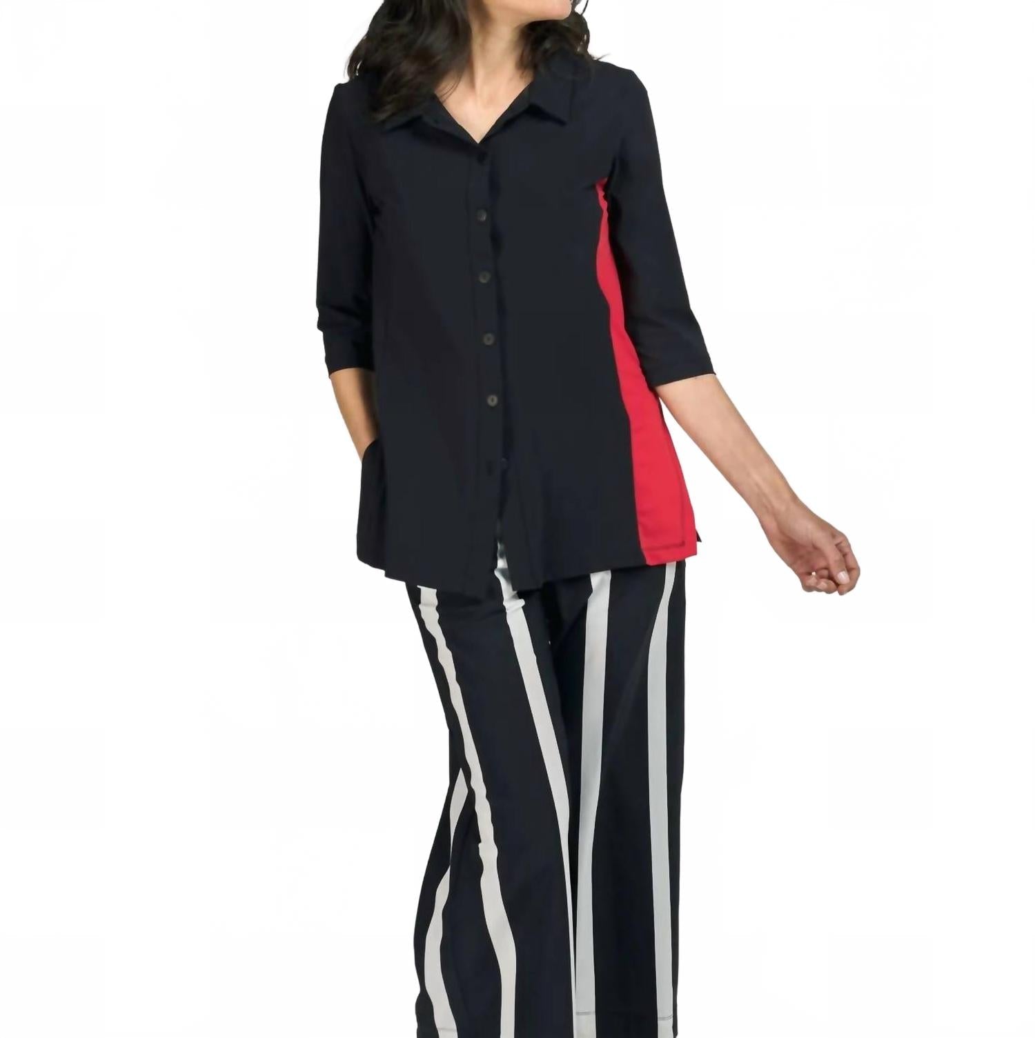 Tekbika Adeline Shirt Jacket In Black
