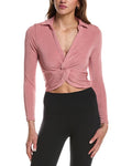 MARION Cross Back Ribbed Top