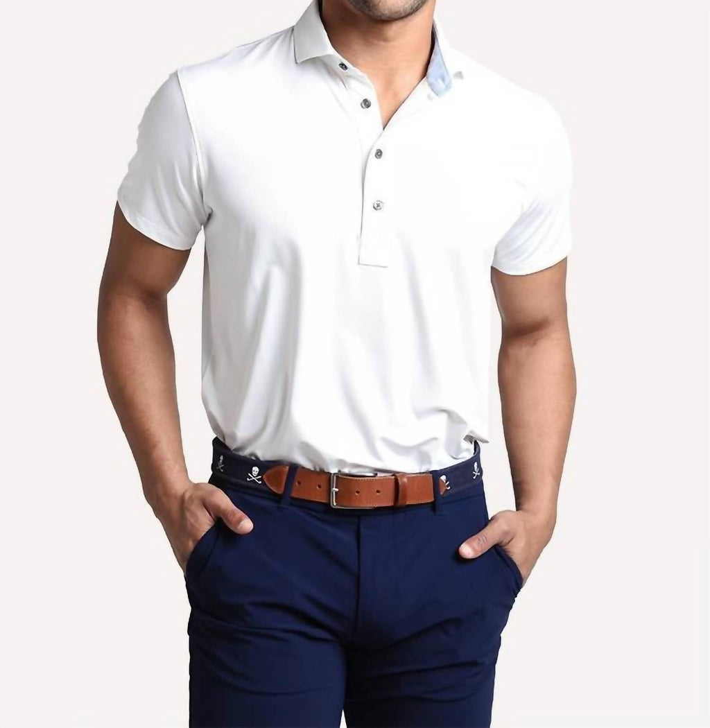 Tala Short Sleeve Polo In Arctic