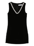 Self-Portrait Women Crystal Trim Mini Dress