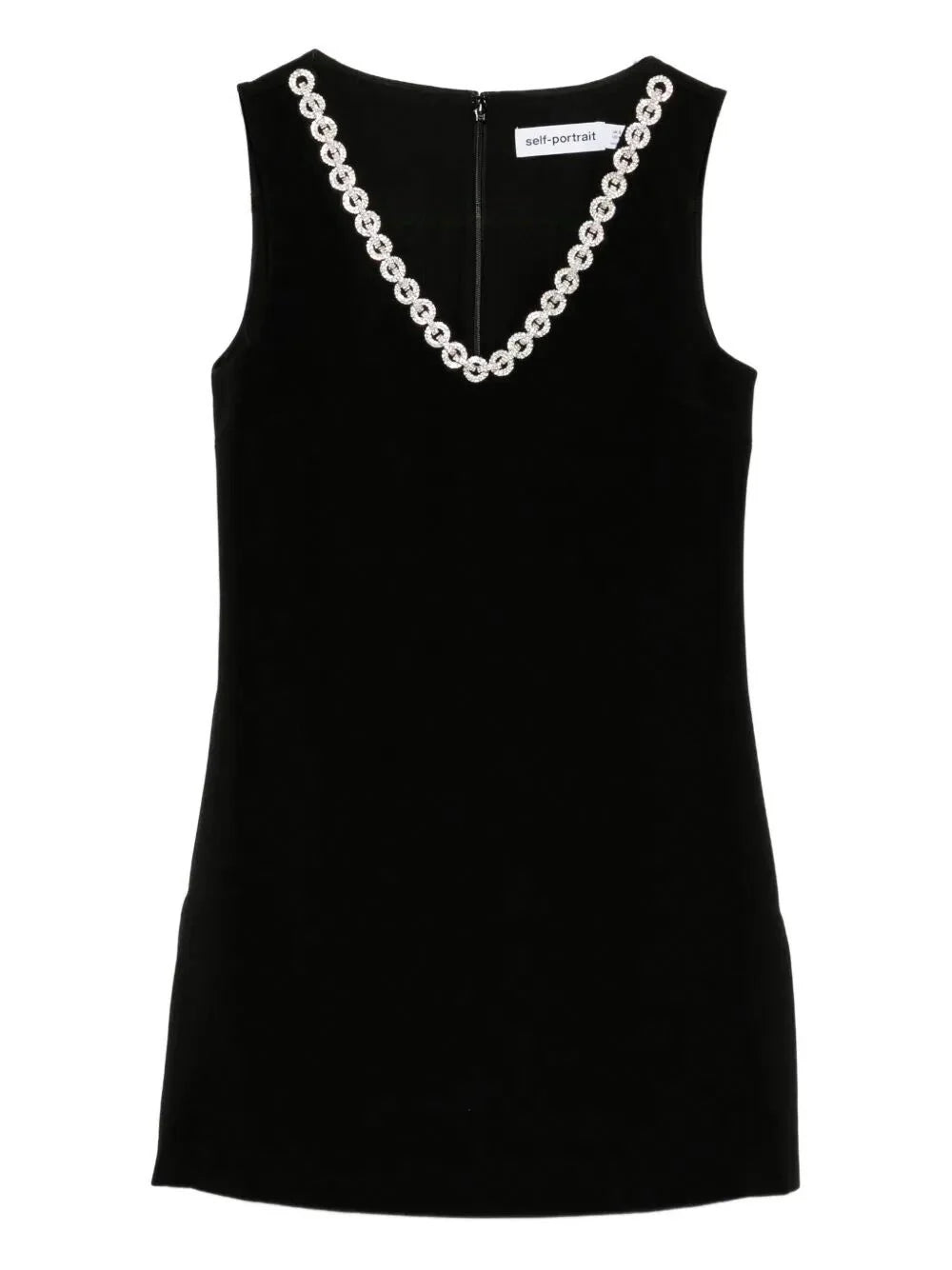 Self-Portrait Women Crystal Trim Mini Dress