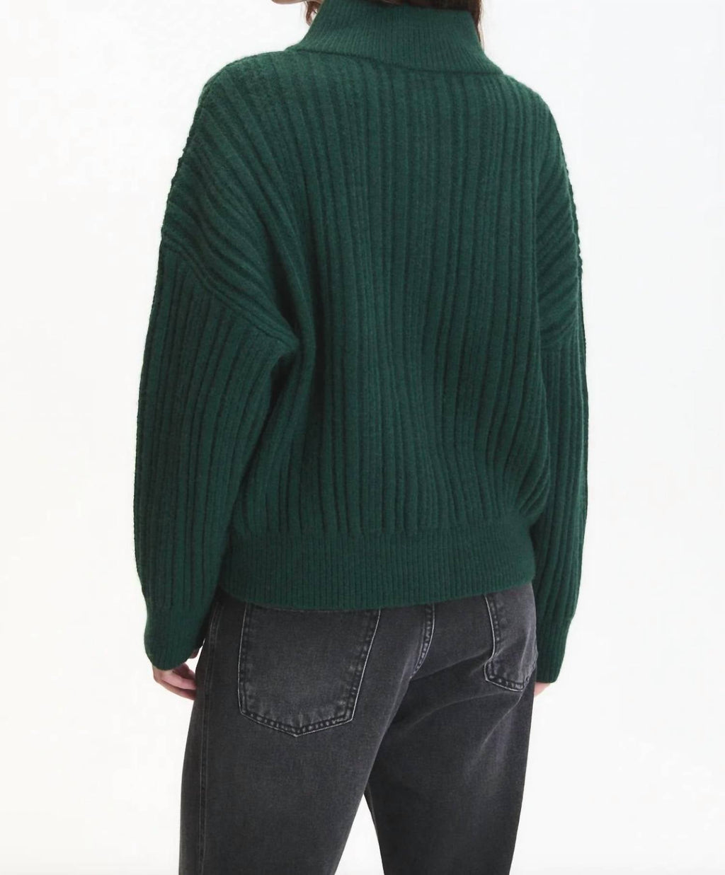 Jasper Sweater In Bottle Green