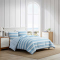 Nautica Riverside Stripe Blue King Comforter Set