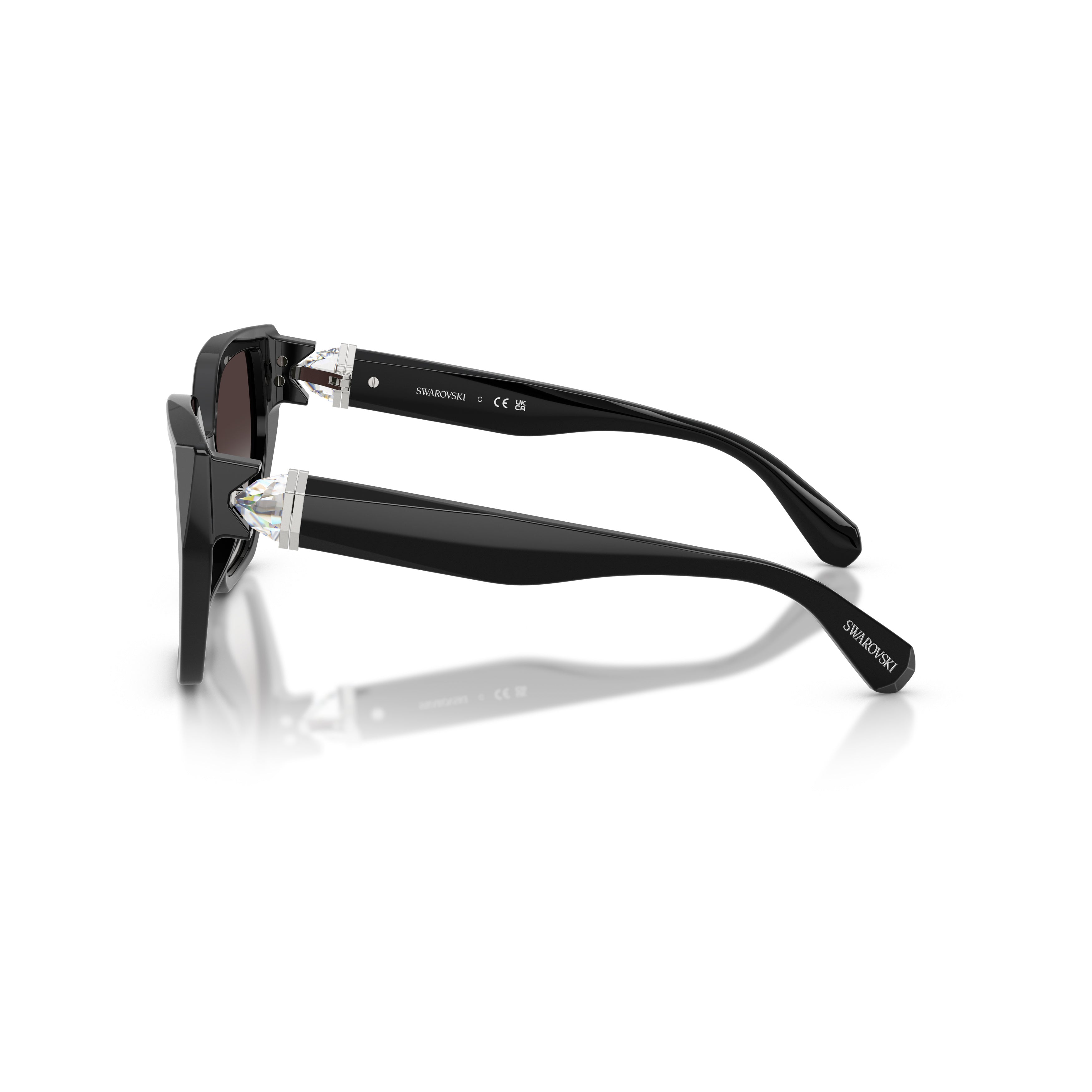 0Sk6044U Oversized Square Frame Sunglasses with Crystal Embellishment