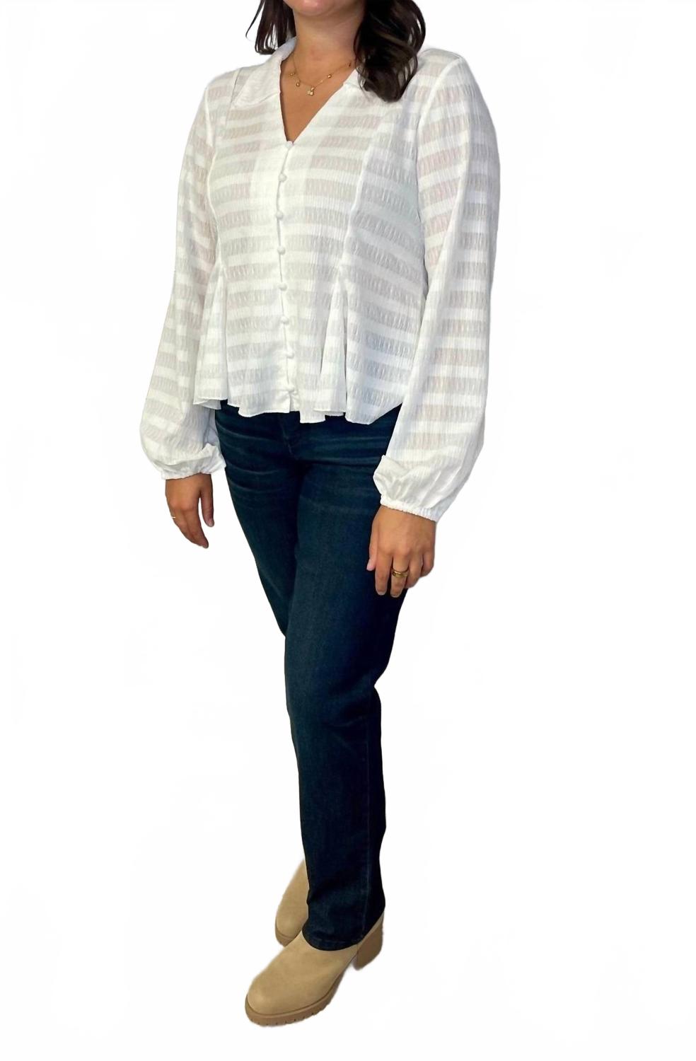 Day To Night Blouse In White