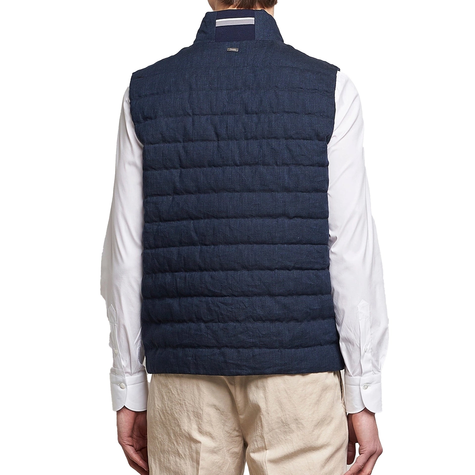 Herno Linen Down Gilet Men