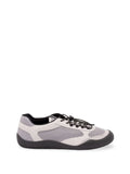 Prada Men Speedrock Leather And Mesh Sneakers