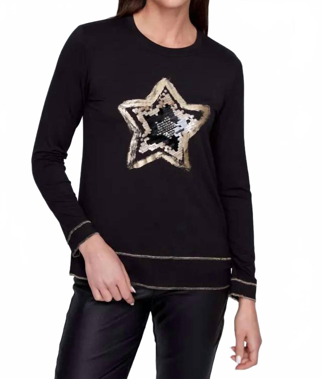 Knit T-Shirt In Black