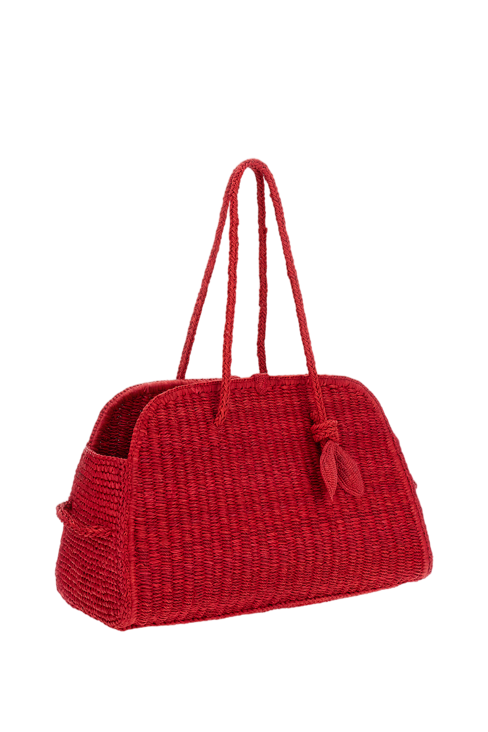 Red Le Turismo Raffia Bag