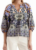 Harper Cotton Top In Multi