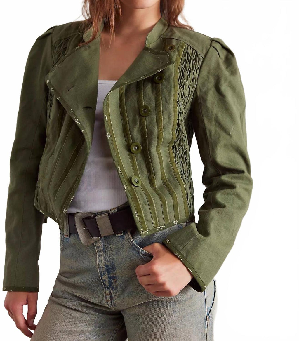 Bali Simone Jacket In Dusty Olive