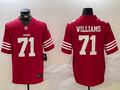 Men's San Francisco 49ers Trent Williams #71 Scarlet Game Player jersey
