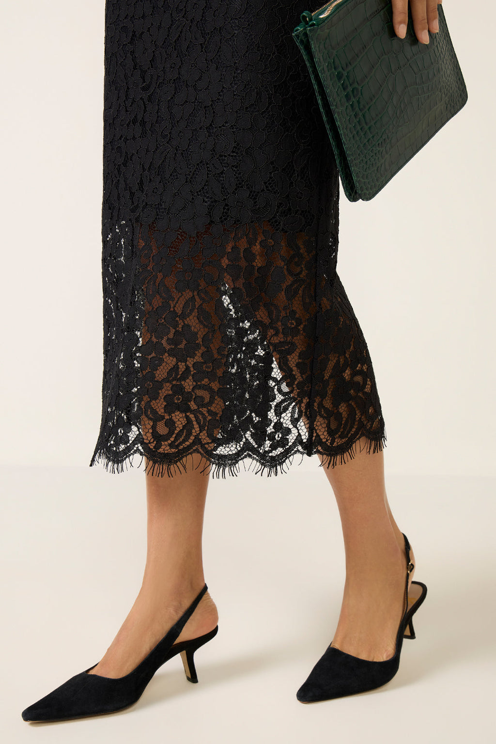 Women's Lace Midi Skirt