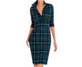 Plaidly Cooper Everywhere Dress In Green Multi