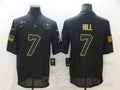 Men's New Orleans Saints Taysom Hill #7 Black Game Player Jersey1