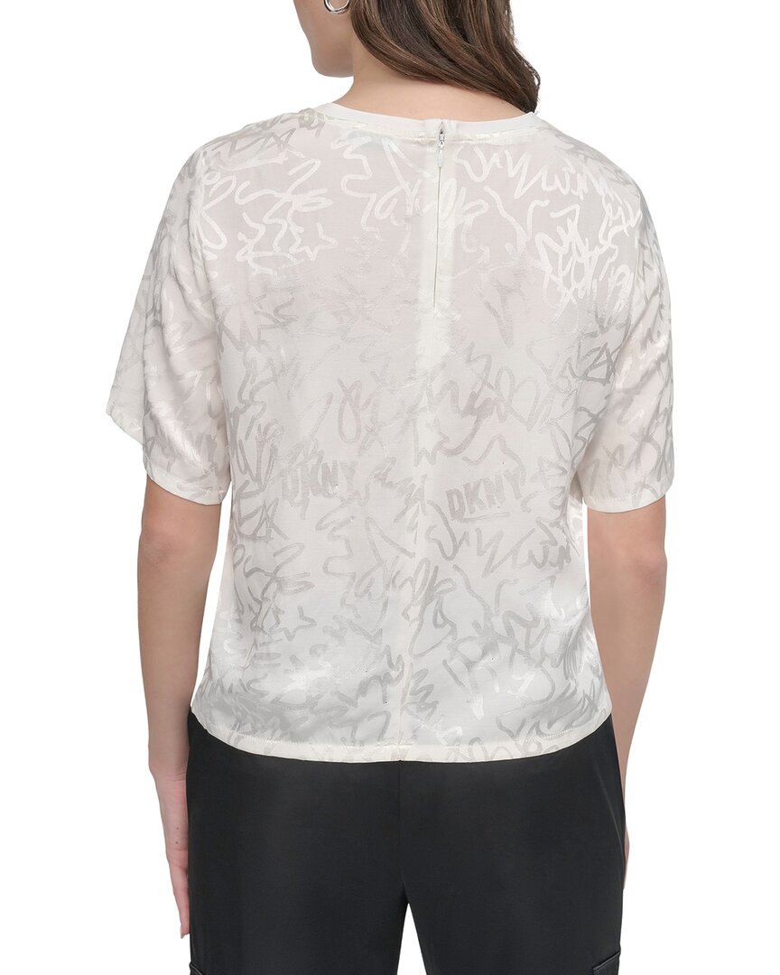 DKNY Scribble Logo Top