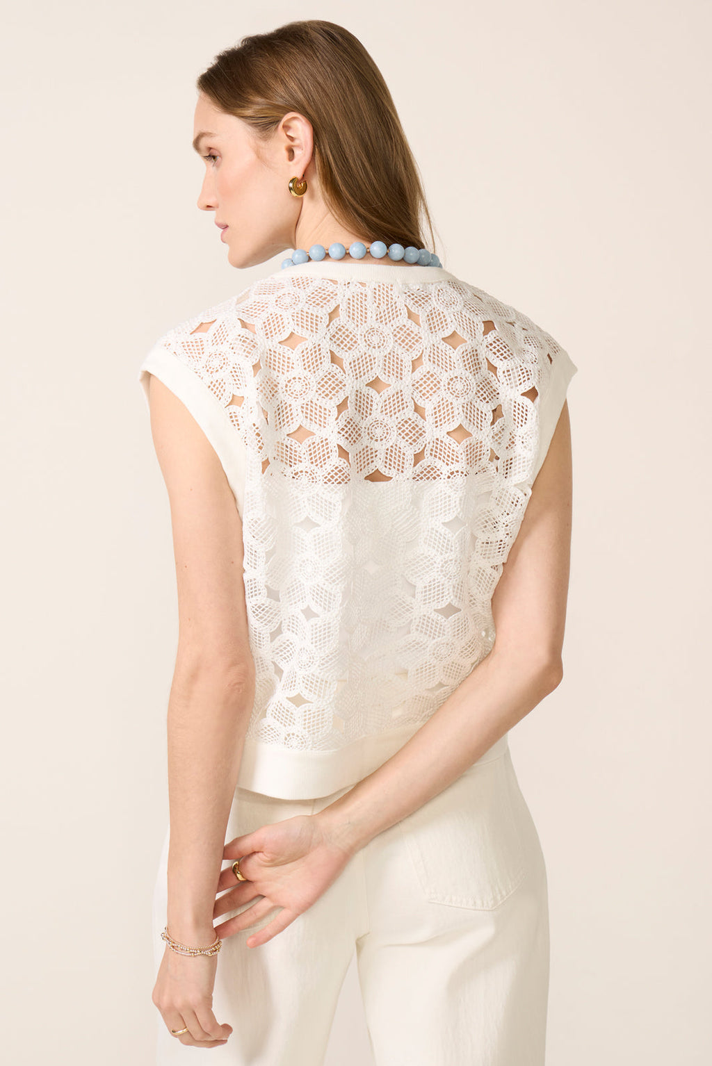 Women's Ryan Crochet Muscle Top