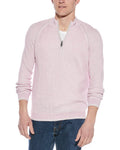 Raffi English Rib 1/4-Zip Mock Neck Sweater