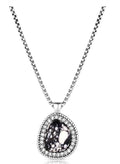 Women's Dark Necklace In Silver/storm