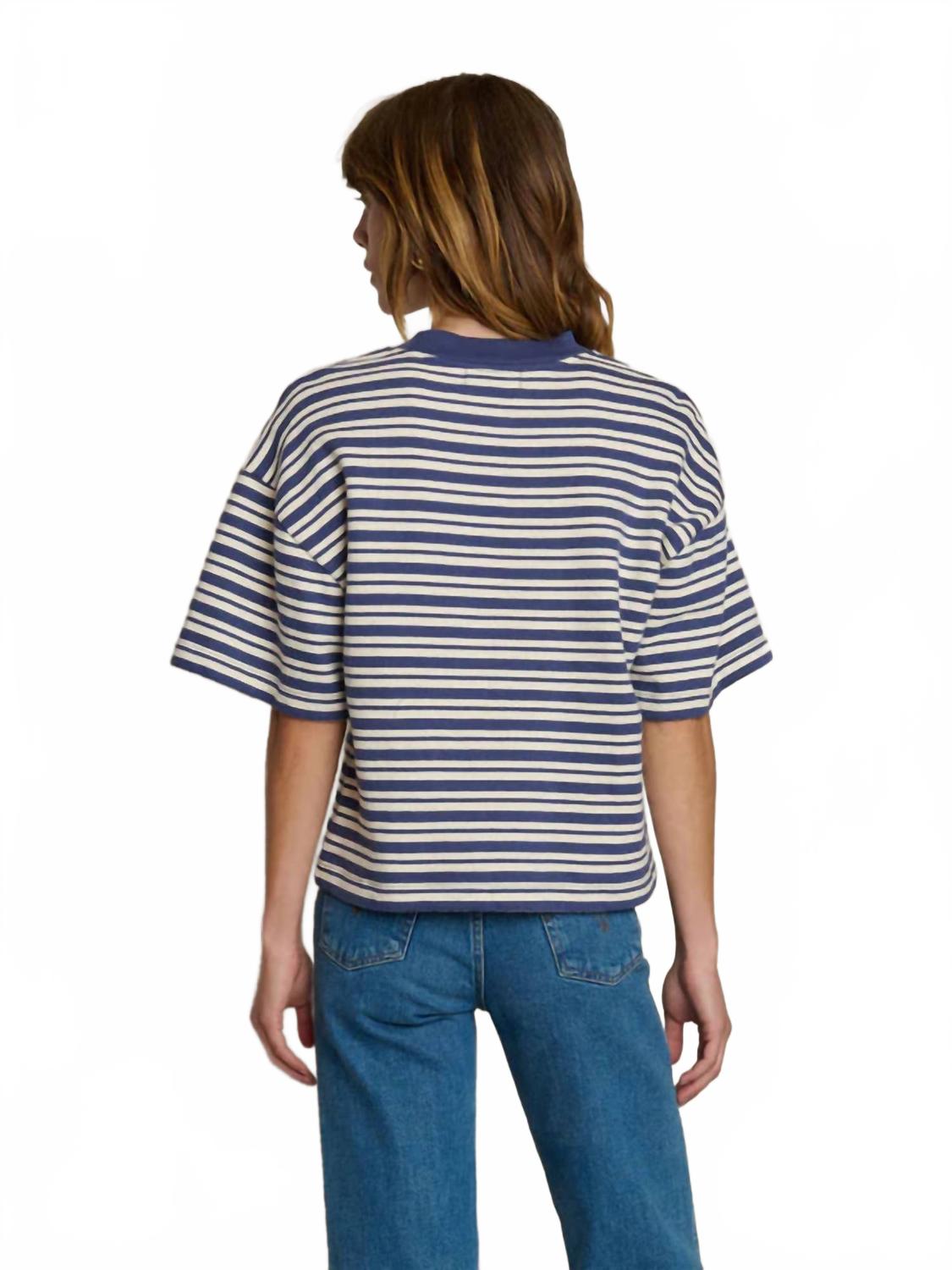 Gio Sweatshirt In Tossed Stripe