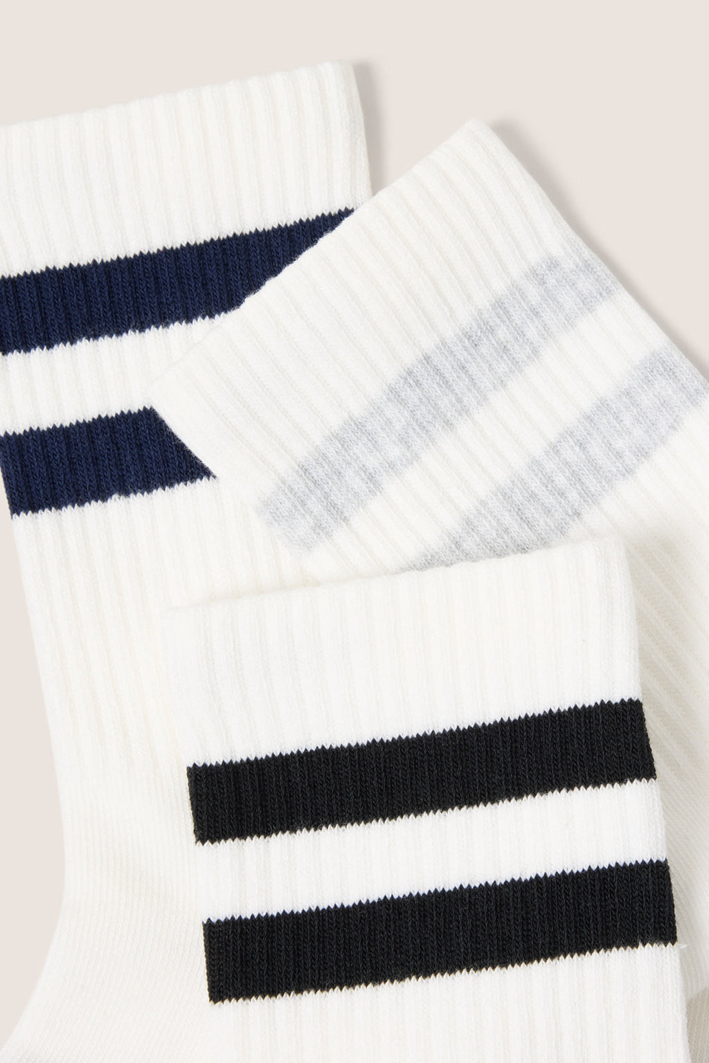 Women's Vintage Stripe Half Calf Socks Pack