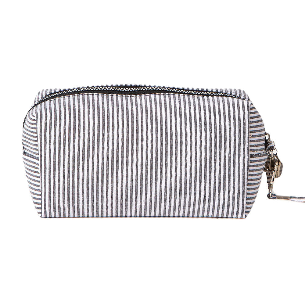 Striped Bubble Cosmetic Pouch Bag