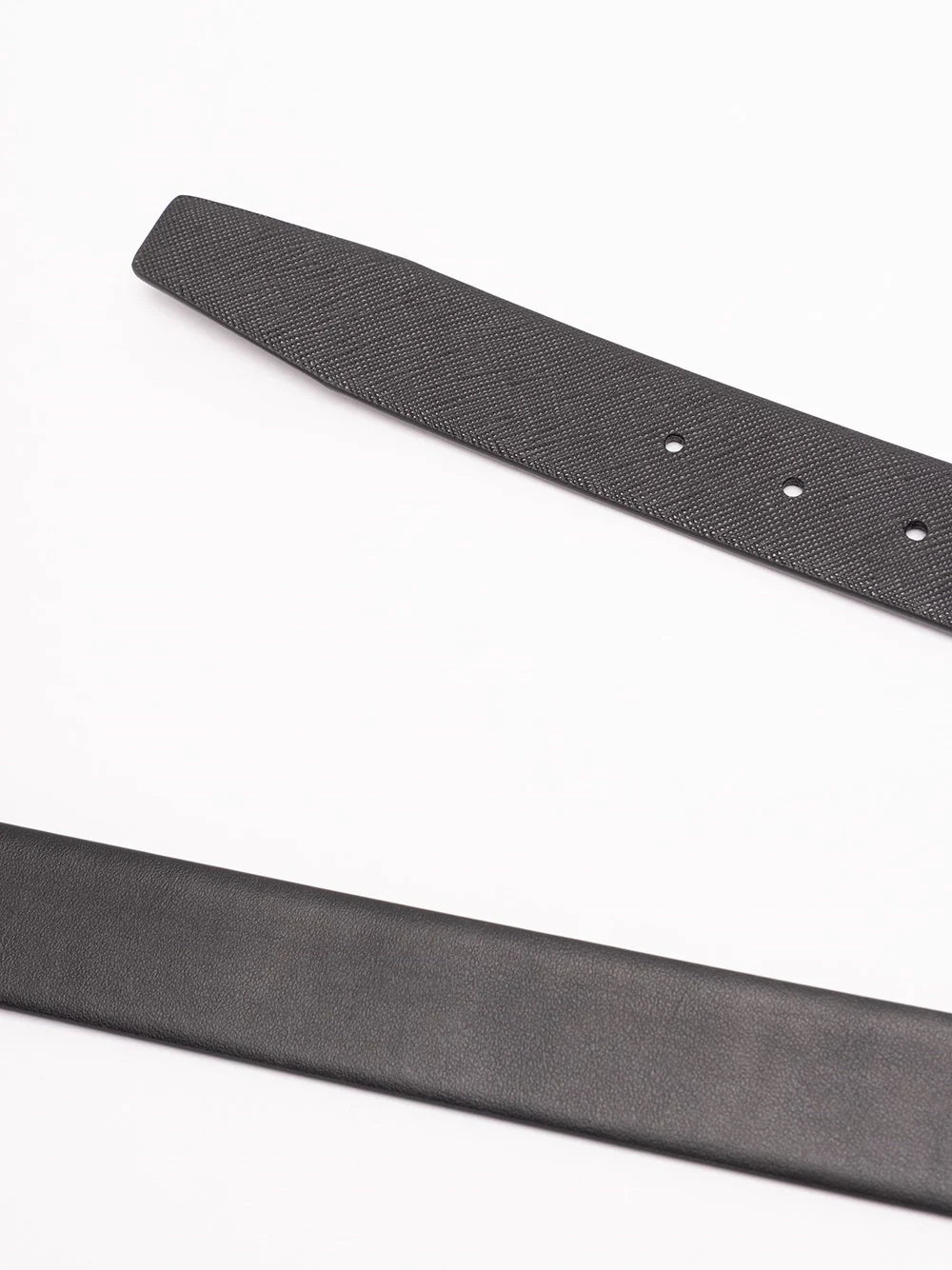 Prada Men Saffiano Leather Reversible Belt