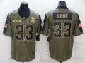 Men's Minnesota Vikings Dalvin Cook #33 Brown Player Game Jersey1