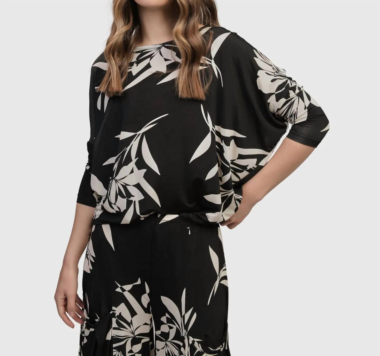 Ciao Ciao Blouson Top In Floral