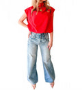 Scarlett Statement Top In Red