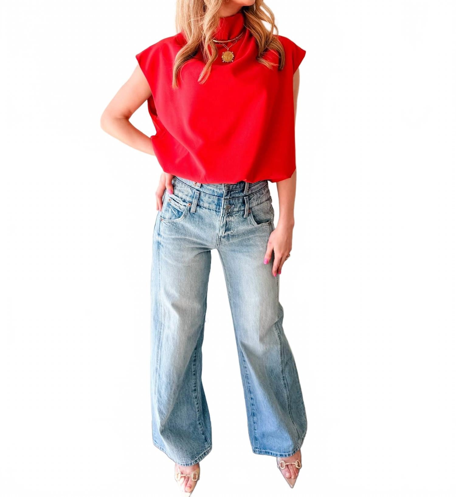 Scarlett Statement Top In Red