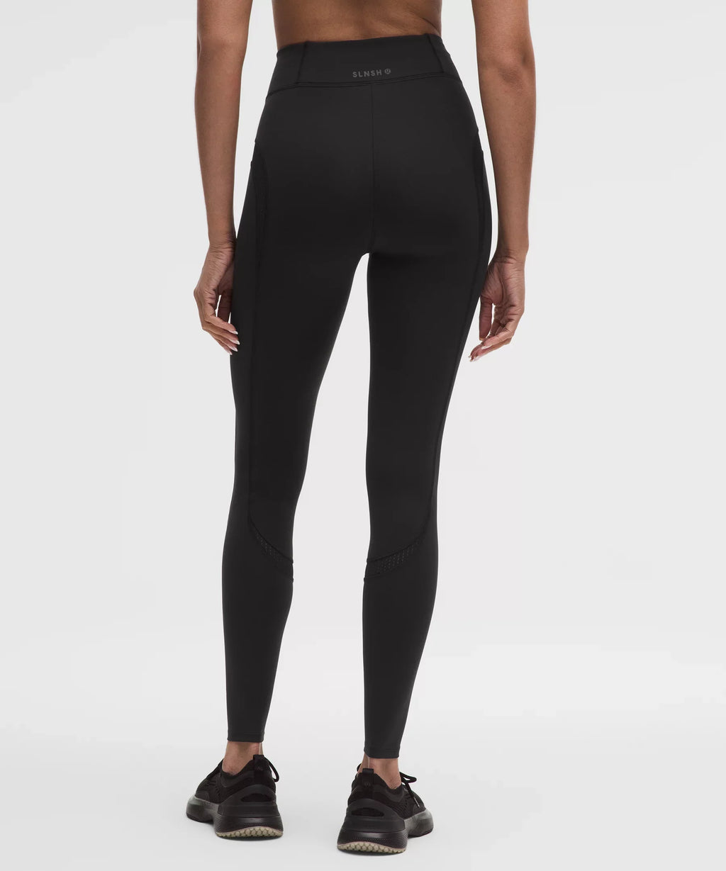 Mesh Panelled High-Rise Tight 28"