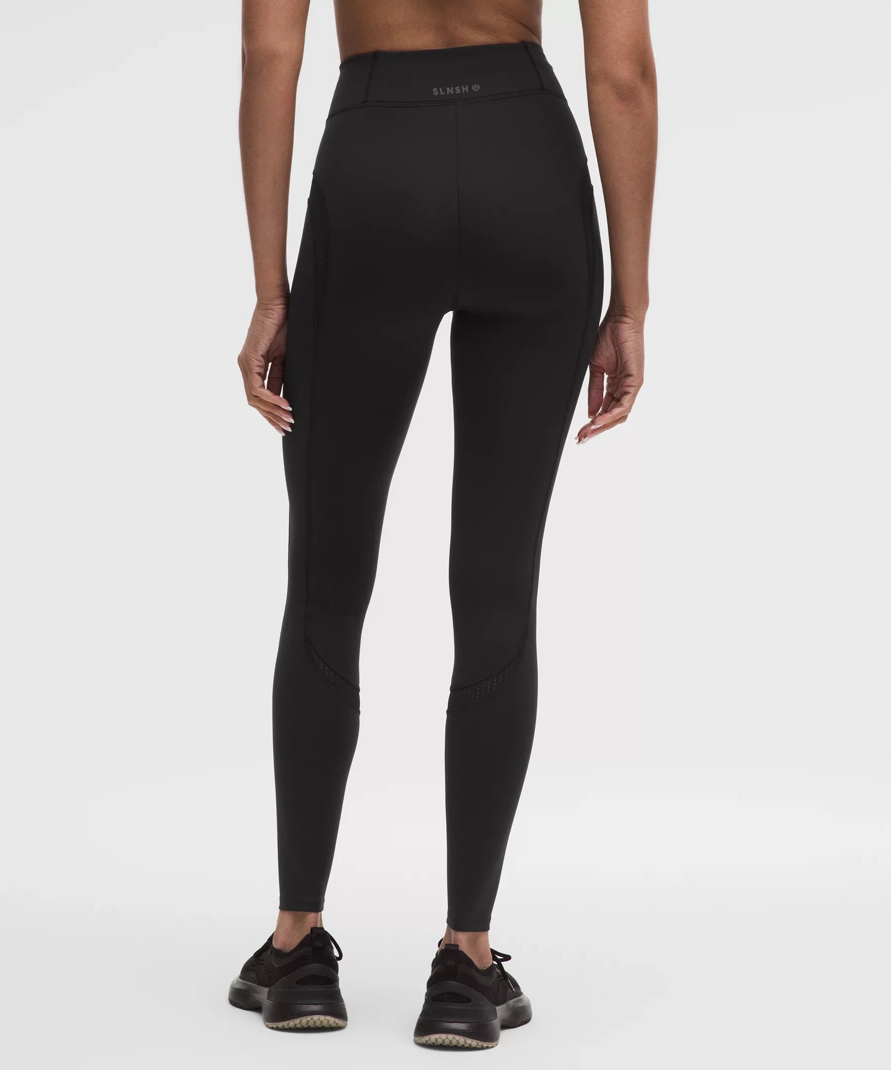 Mesh Panelled High-Rise Tight 28"
