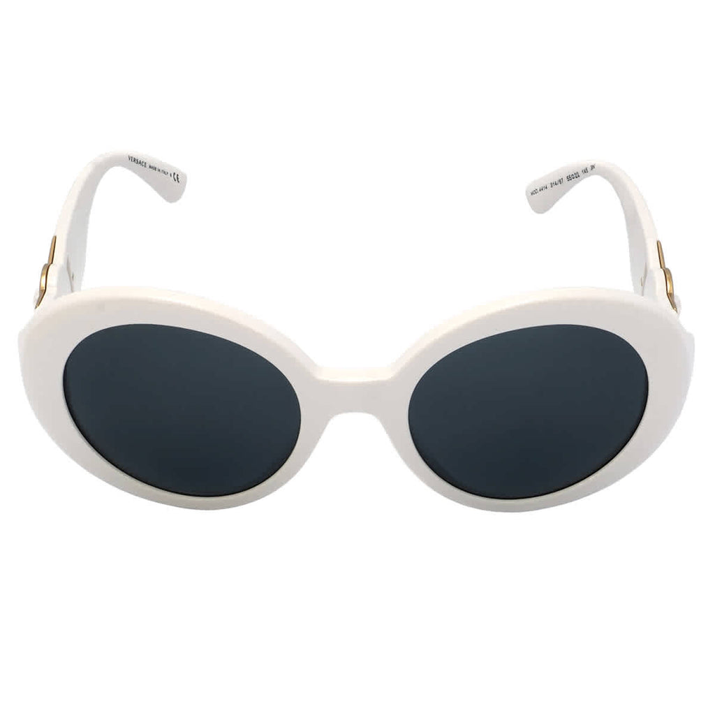 Versace Dark Gray Round Ladies Sunglasses VE4414 314/87 55