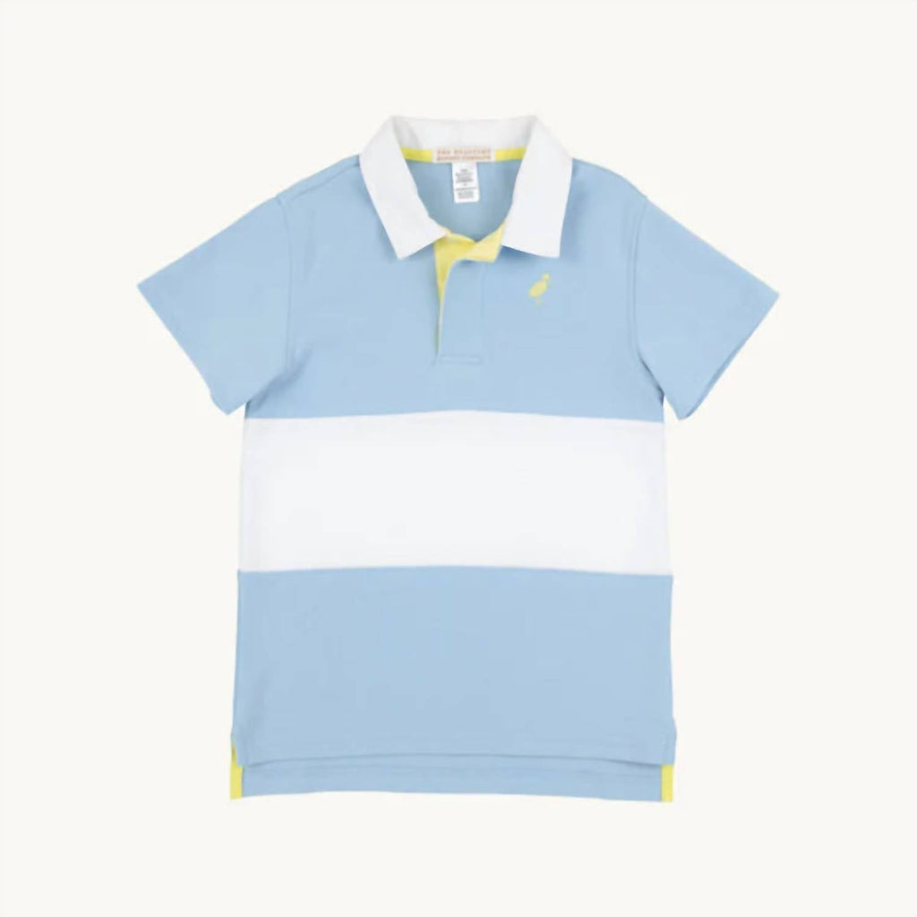 Rollins Rugby Shirt In Beale Street Blue