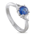LB Exclusive Platinum 0.17ct Diamond and Sapphire Ring MF12-041426