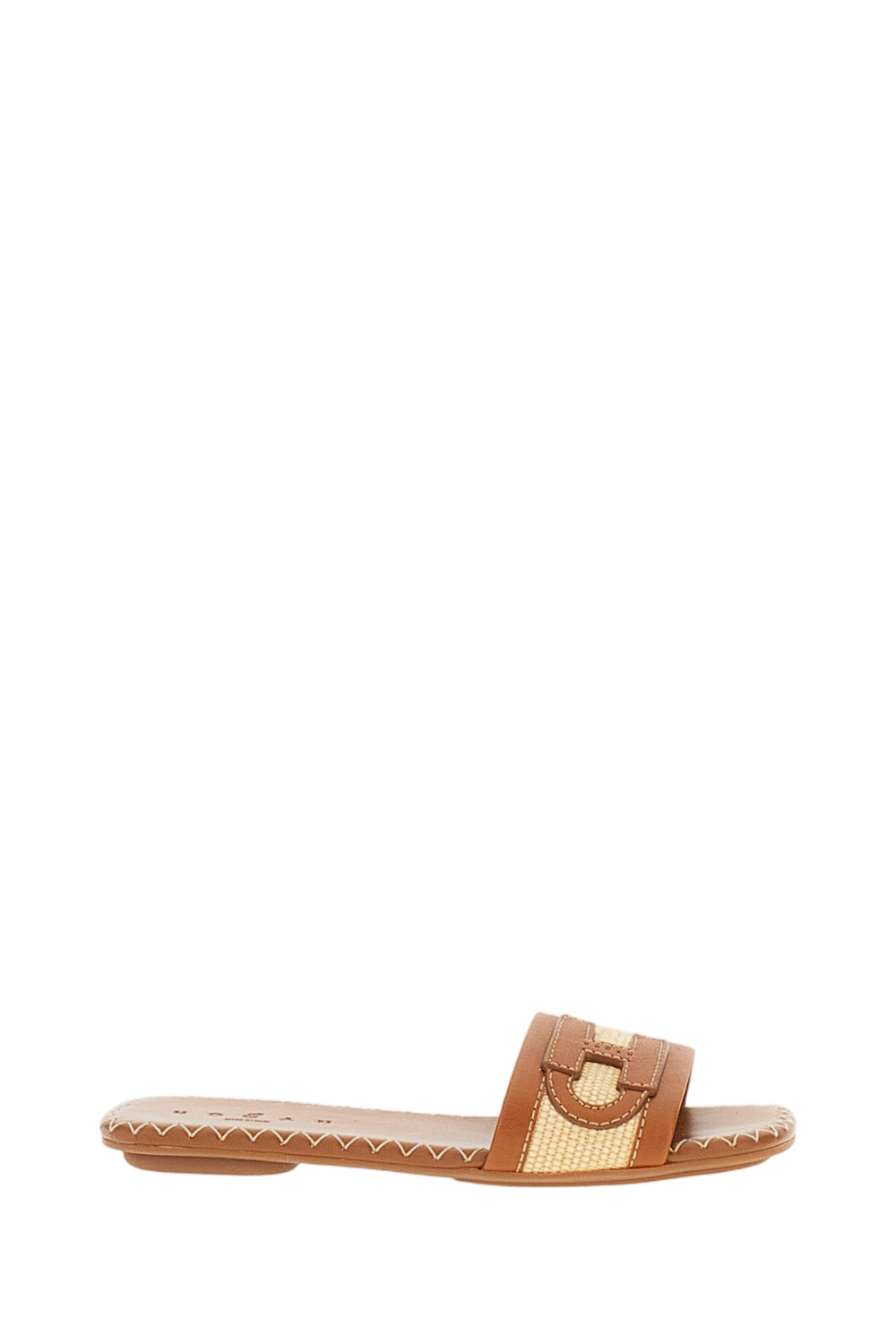 Brown H685 Flat Sandals