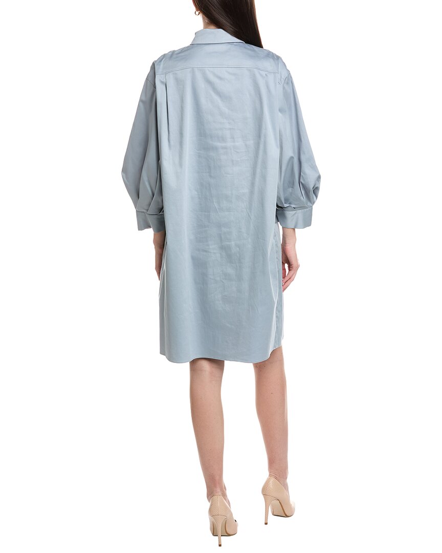Lafayette 148 New York Lantern Sleeve Shirtdress
