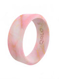 Women's Silicone Modern Rouge Ring In Metallic Marble