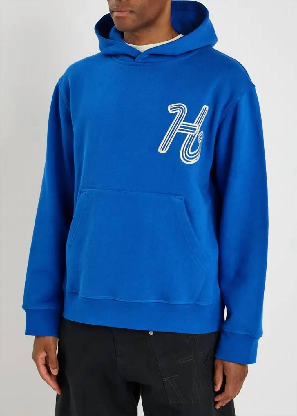 Cursive Honor Hoodie In Blue