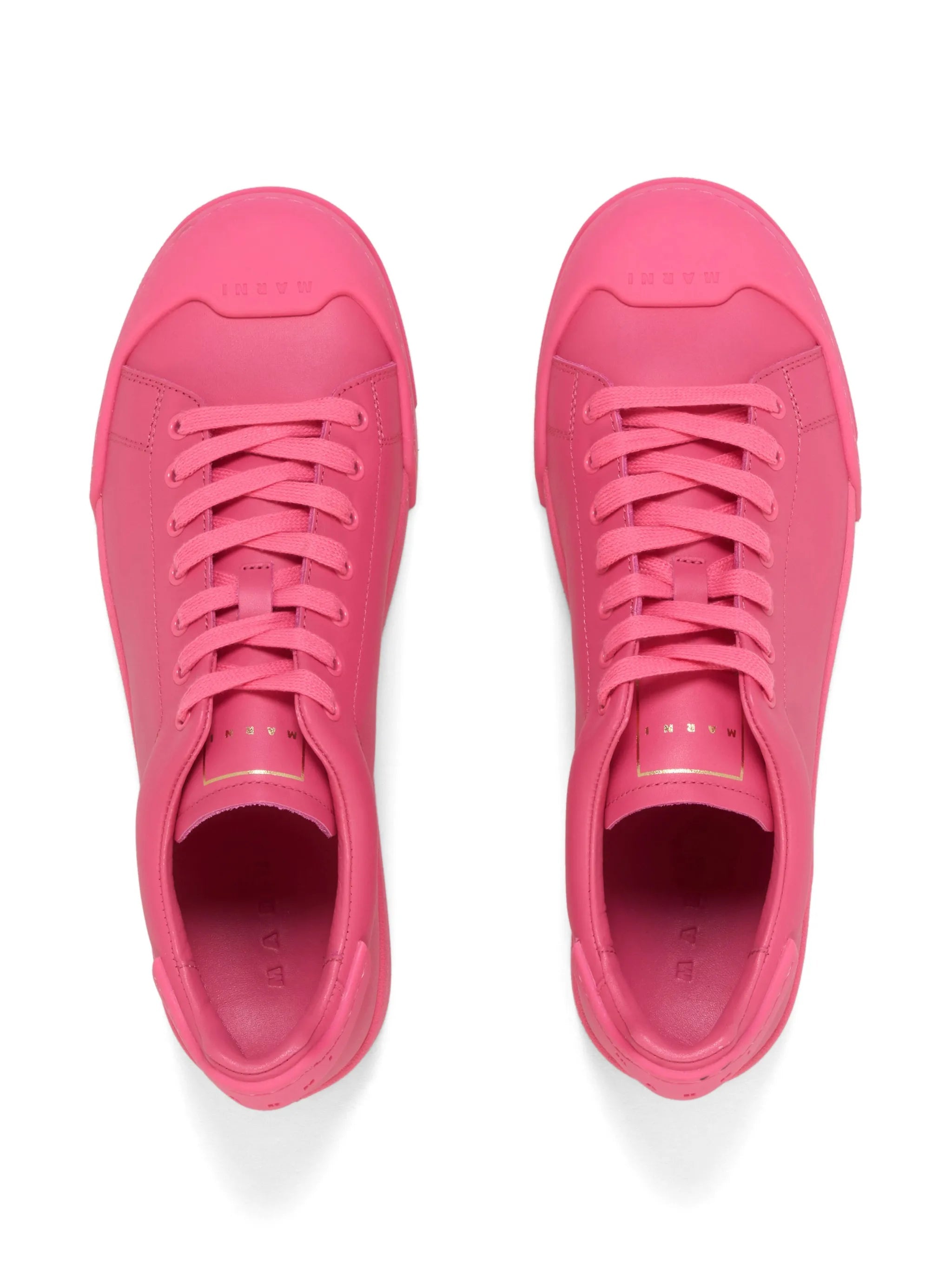 Marni Dada Bumper Low-Top Leather Sneakers - Pink