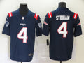 Men's New England Patriots Jarrett Stidham #4 Navy Game Jersey1
