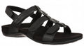 Women's Amber Backstrap Sandal In Black Croc