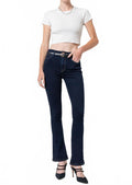 Cora Mid Rise Skinny Boot Jeans In Baikal