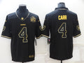 Men's Las Vegas Raiders #4 Derek Carr Black Authentic Player Jersey1