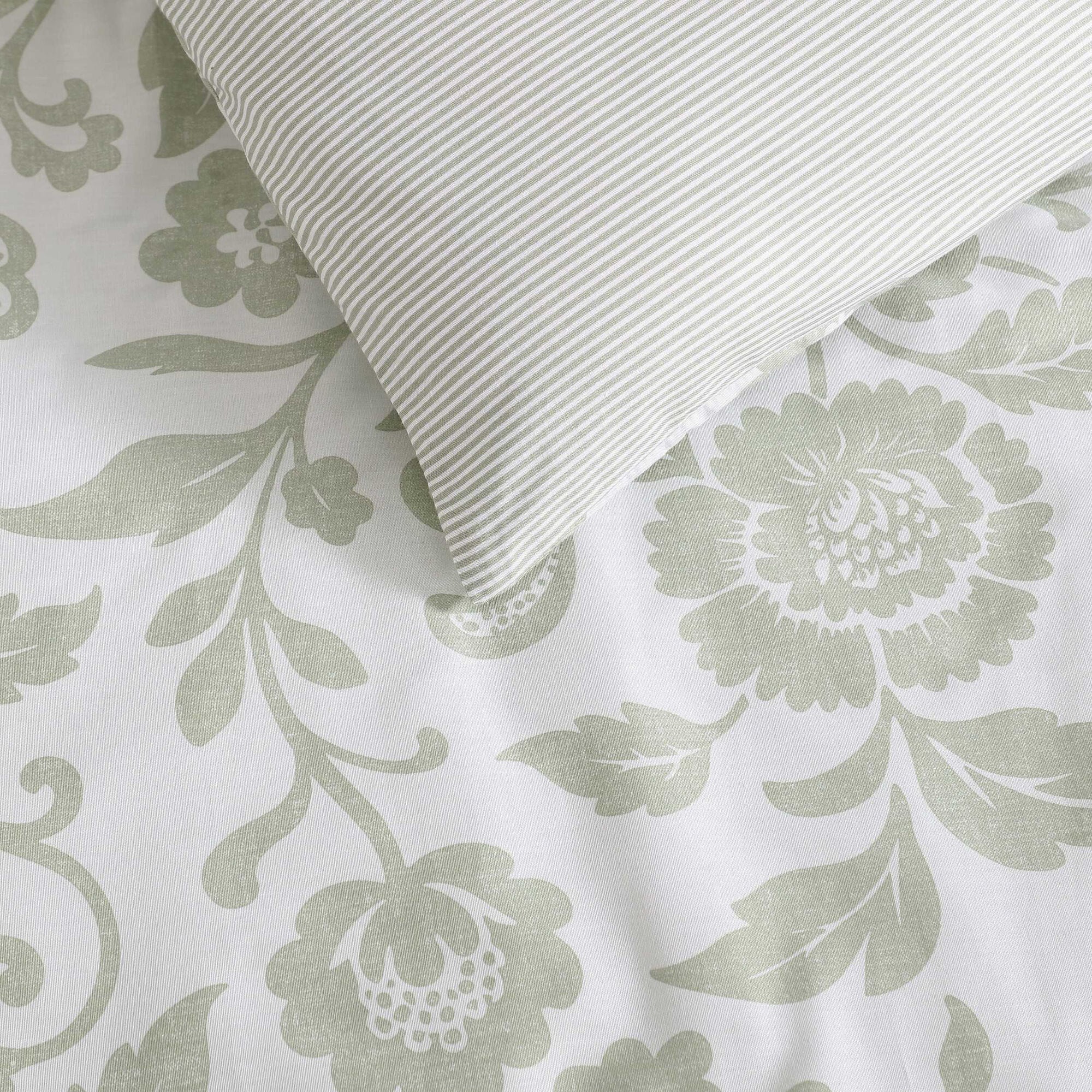 Nautica Jacob Bay Floral Green Twin Comforter Set