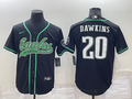 Men's Philadelphia Eagles Brian Dawkins #20 Black Game Jersey1 Joint Edition